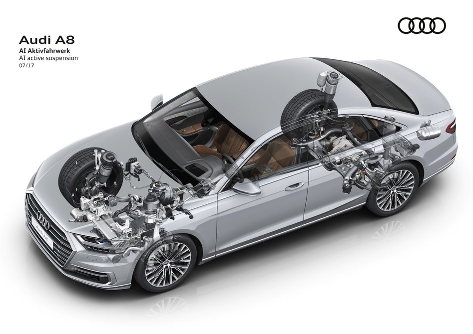 Hệ thống treo độc lập mang lại tính linh hoạt cho Audi A8 mới