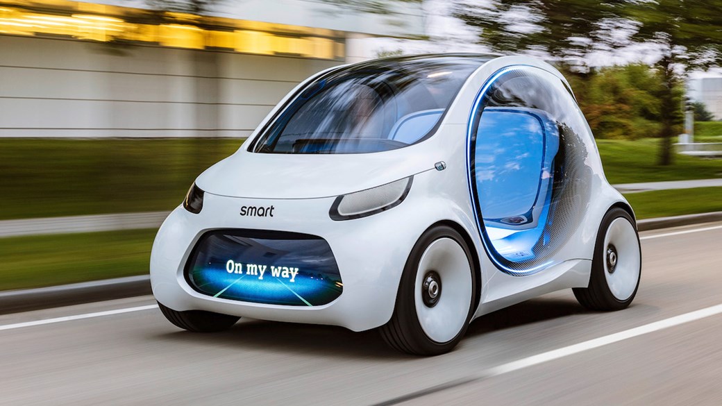 Smart giới thiệu một chiếc ô tô công cộng có khả năng tự hành