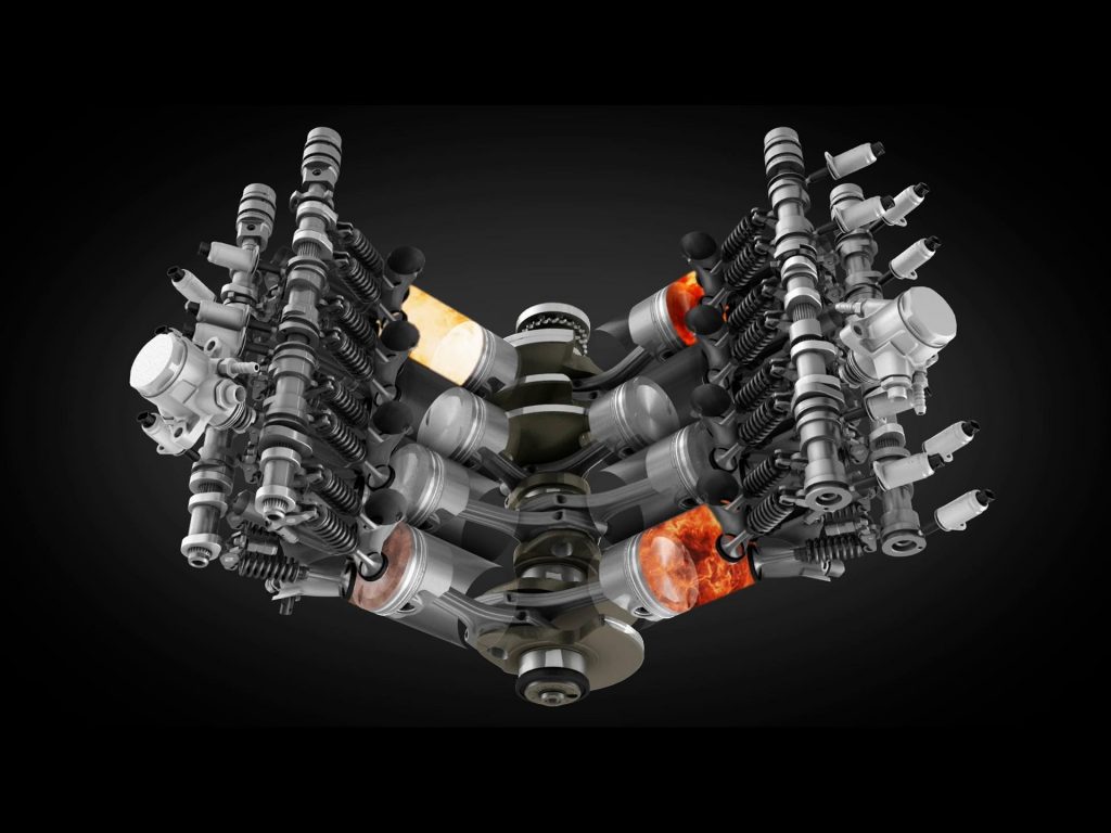 Động cơ V8 đòi hỏi sự cân bằng lớn ở các chi tiết bên trong