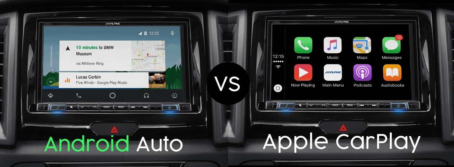 Sự khác biệt giữa Android Auto và Apple Carplay?