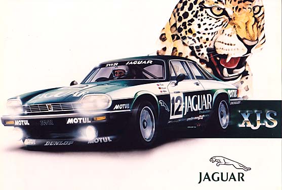 Xe đua Jaguar XJ-S V12 3.6L.