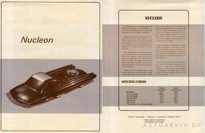 Ý tưởng về Ford Nucleon chỉ “thực tế” trên những trang nghiên cứu (Ảnh: The Drive)