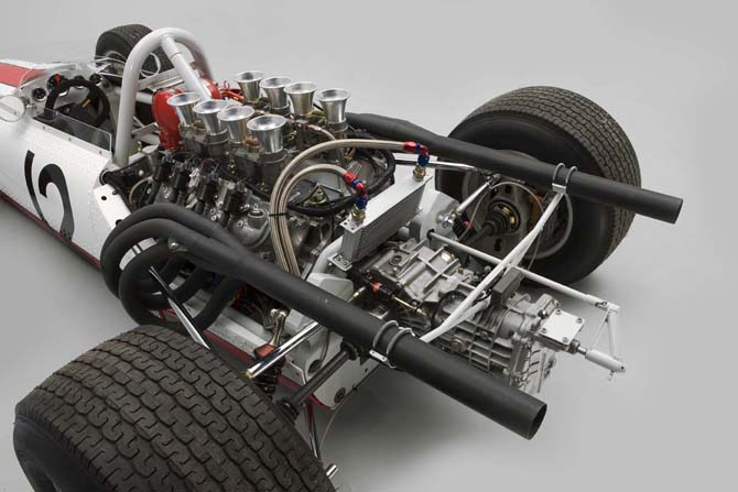 Động cơ của xe đua F1 những năm 1960 được phục dựng