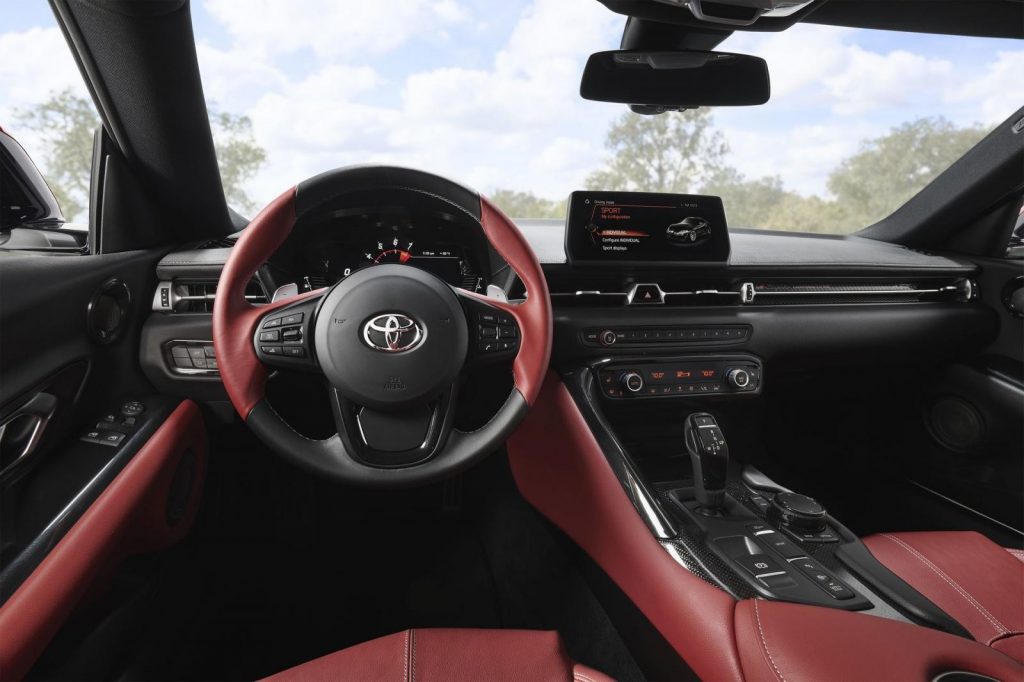 Vô lăng của Toyota Supra thế hệ mới