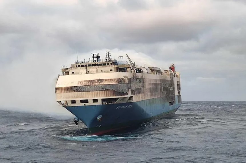 Tàu Felicity ACE gặp tai nạn hôm 16/2/2022. 