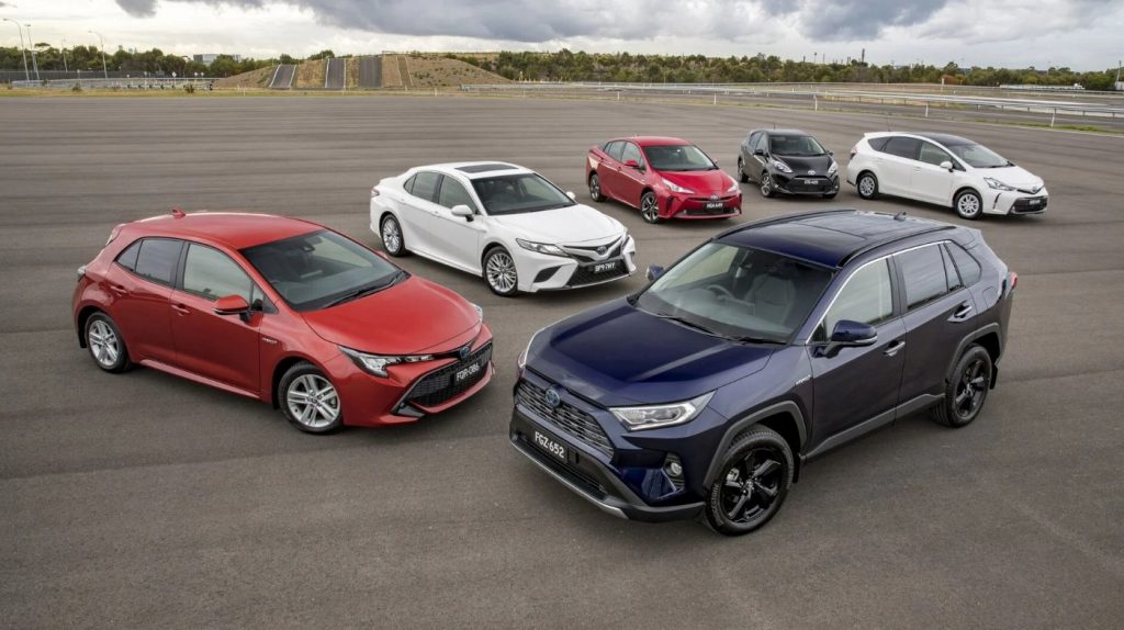 Nhiều mẫu xe Toyota trang bị phiên bản Hybrid.