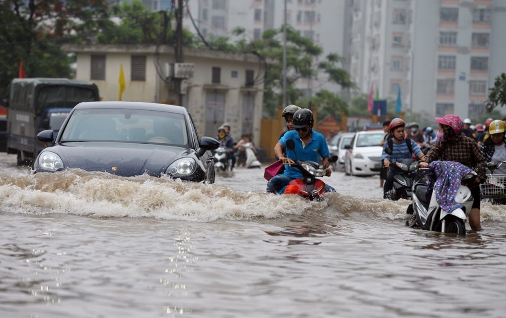 Hà Nội ngập nước do mưa lớn ngày 29/5/2022.