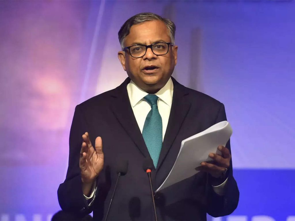 Ông N. Chandrasekaran, chủ tịch công ty mẹ của Tata Group.