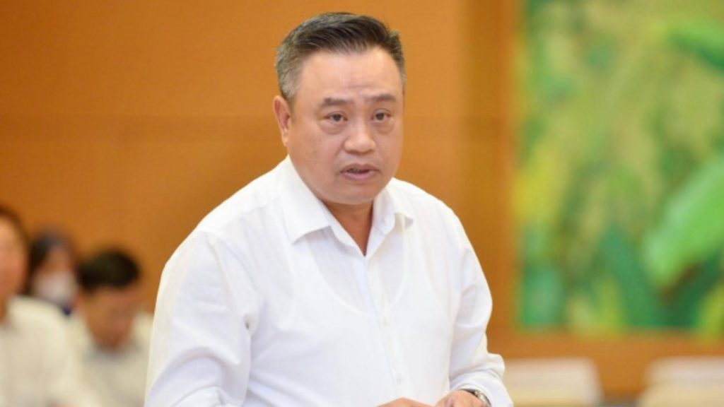 Ông Trần Sỹ Thanh (Chủ tịch UBND TP Hà Nội) phát biểu tại phiên họp.